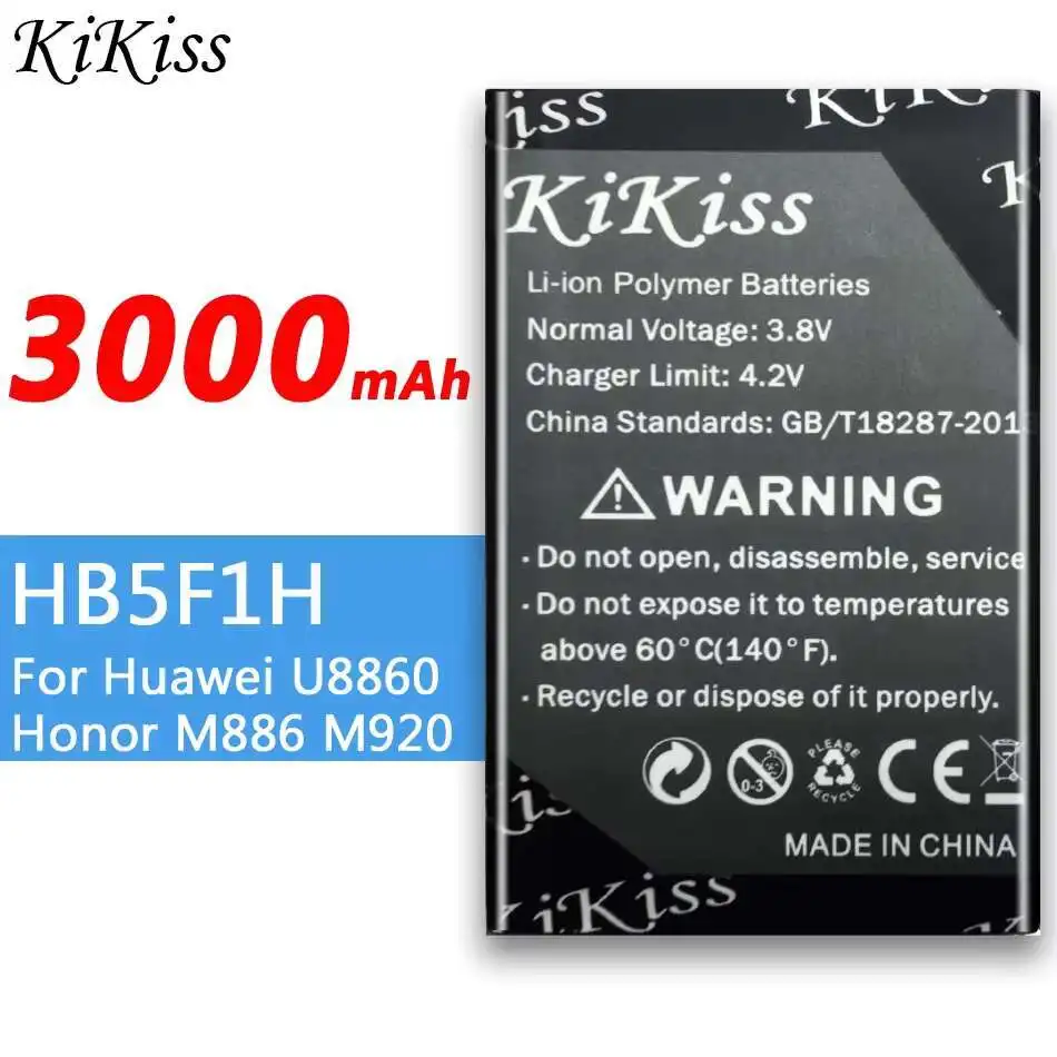 Аккумулятор мобильного телефона HB5F1H для Huawei Ascend U8860 Honor M886 M920 N920 Glory Mercury, быстрая зарядка, 3000 мАч, высокая производительность
Аккумулятор мобильного телефона HB5F1H для Huawei Ascend U8860 Honor M886 M920 N920 Glory Mercury, быстрая зарядка, 3000 мАч, высокая производительность
