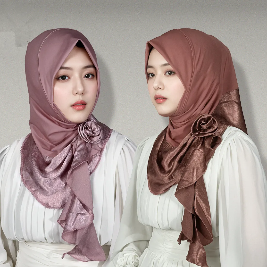 Мгновенный шарф с цветком, женский мусульманский хиджаб, трикотажные шарфы, цельный Амира, исламская повязка на голову, готовая к ношению шляпа
Мгновенный шарф с цветком, женский мусульманский хиджаб, трикотажные шарфы, цельный Амира, исламская повязка на голову, готовая к ношению шляпа