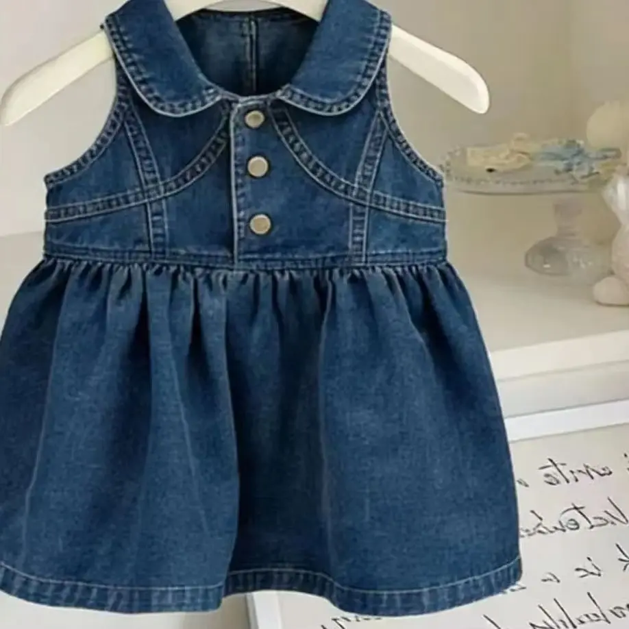 Kids Thin Denim Skirt Korean Fashion Princess Dress Summer Outfit for Girls Solid Color Elegant Children's Clothing
Kids Thin Denim Skirt Korean Fashion Princess Dress Summer Outfit for Girls Solid Color Elegant Children's Clothing
