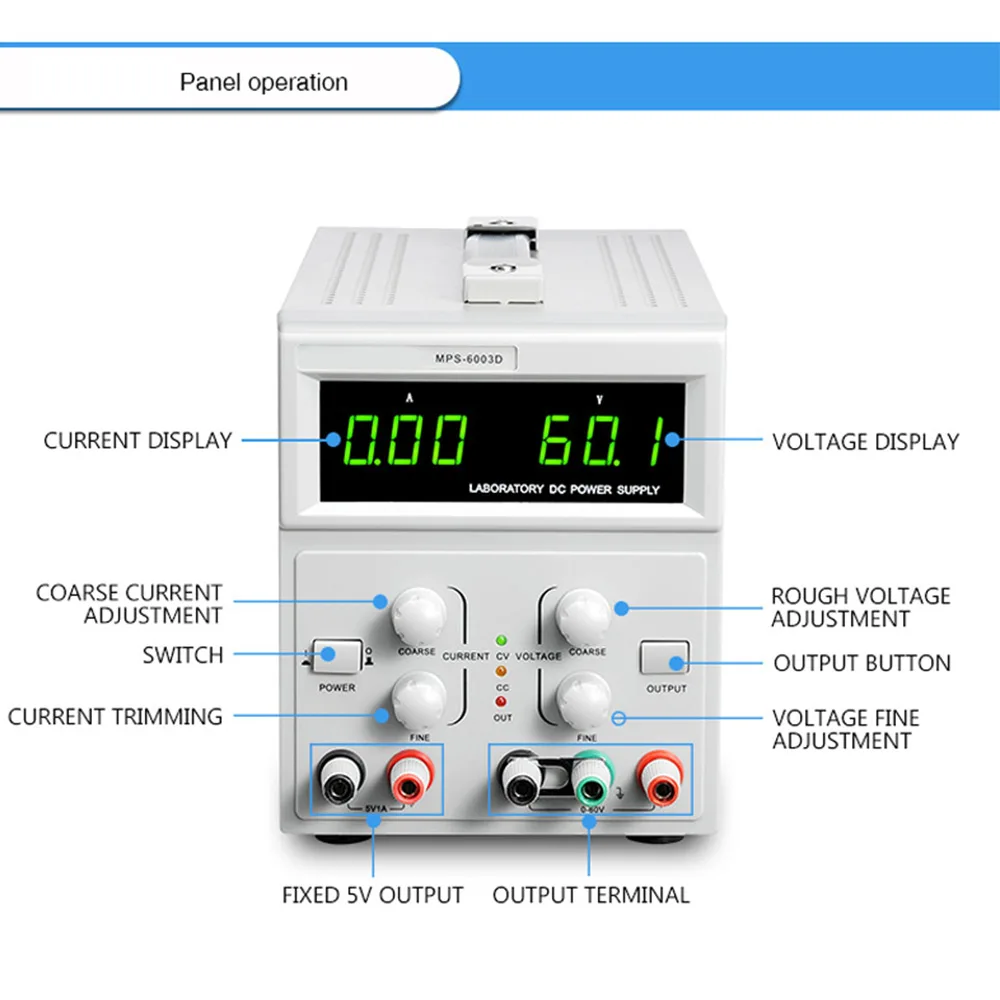 HOT DC power supply Adjustable linear power supply 30V3A 30V5A 60V3A Laptop and mobile phone repair power MPS-3003D
HOT DC power supply Adjustable linear power supply 30V3A 30V5A 60V3A Laptop and mobile phone repair power MPS-3003D