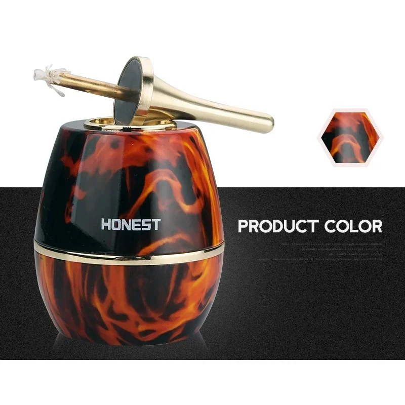 HONEST Electronic Kerosiene Lighter Creative Personality Igniter Hybrid Oil Electric Lighter Smoking Accessories Men's Gift
HONEST Electronic Kerosiene Lighter Creative Personality Igniter Hybrid Oil Electric Lighter Smoking Accessories Men's Gift