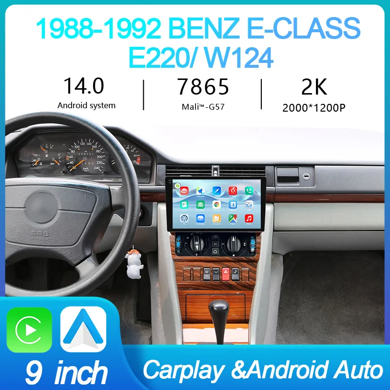 MeiHua For Benz E-Class E220 W1241988-1992 2K QLED Android 14 Car Radio Multimedia Video Player GPS AI Voice CarPlay Head Unit
MeiHua For Benz E-Class E220 W1241988-1992 2K QLED Android 14 Car Radio Multimedia Video Player GPS AI Voice CarPlay Head Unit