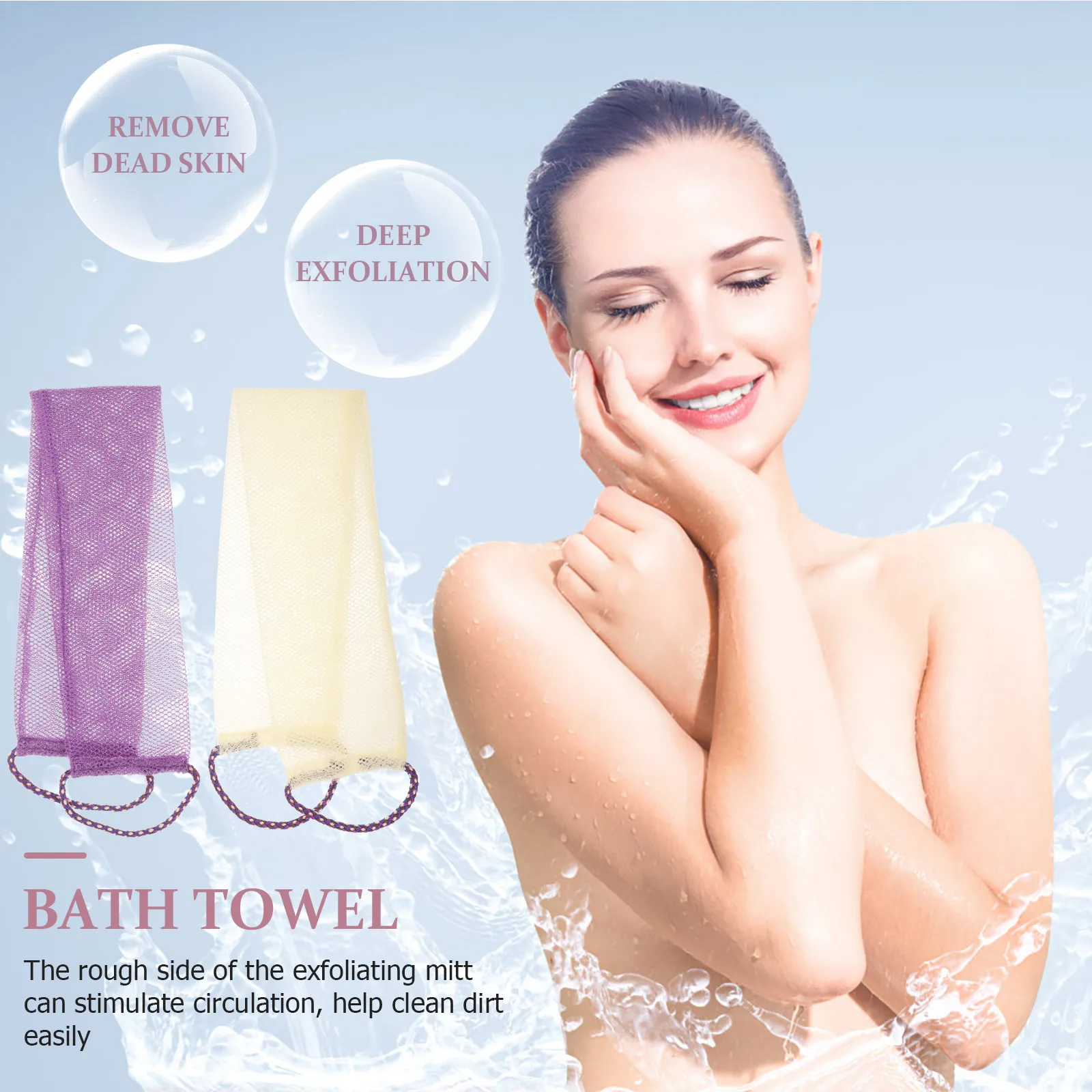 2pcs Bath Towels Men Women Washcloths Polyester Exfoliating Shower Body Scrubber Back Cleaning Tool Lightweight Portable Spa
2pcs Bath Towels Men Women Washcloths Polyester Exfoliating Shower Body Scrubber Back Cleaning Tool Lightweight Portable Spa