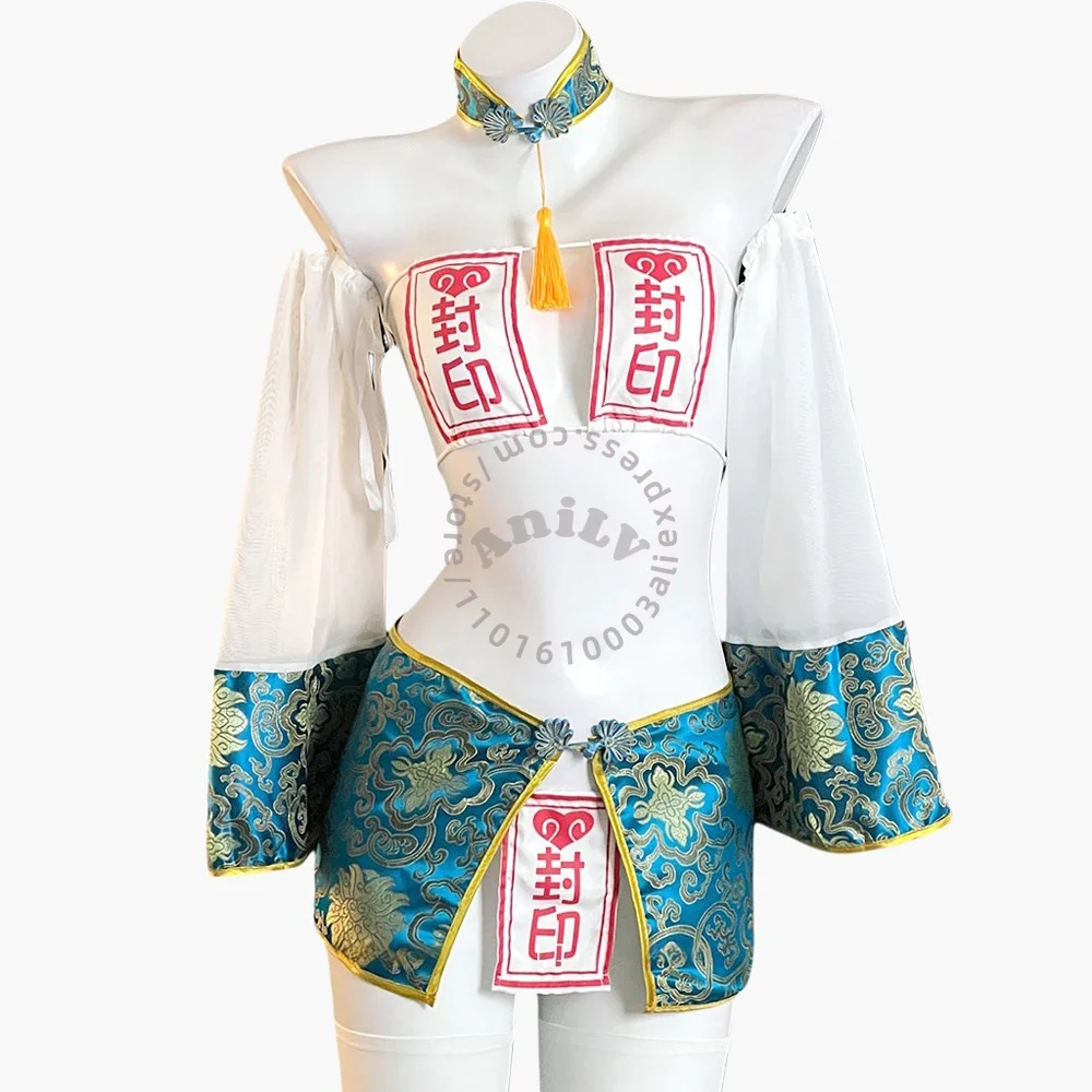 AniLV Chinese Hopping Vampire Jiangshi Sexy Lingerie Zombie Temptation Nightwear Erotic Outfits Cosplay Costume
AniLV Chinese Hopping Vampire Jiangshi Sexy Lingerie Zombie Temptation Nightwear Erotic Outfits Cosplay Costume