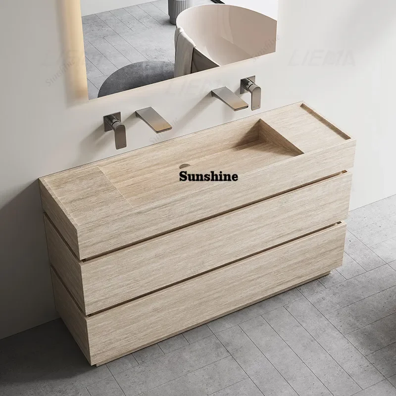 YTravertine rock slab column basin integrated floor-to-ceiling bathroom balcony villa customization
YTravertine rock slab column basin integrated floor-to-ceiling bathroom balcony villa customization