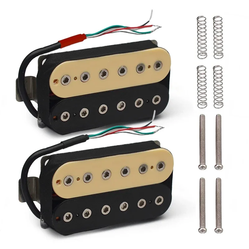 Vintage Alnico 5 Humbucker Double Coil Electric Guitar Bridge Pickup Warm Sound Black/Gold with Ivory Finish Guitar Parts
Vintage Alnico 5 Humbucker Double Coil Electric Guitar Bridge Pickup Warm Sound Black/Gold with Ivory Finish Guitar Parts