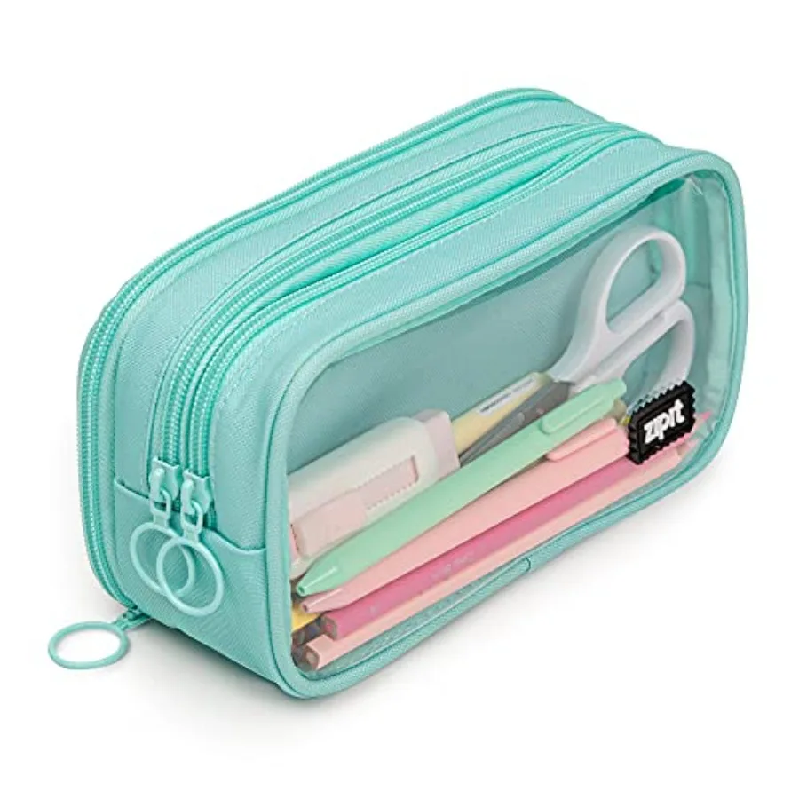 Half and Half Pencil Case, 3 Compartment Zipper Pouch for School, Stationery Bag for Teen Girls Boys and Adults
Half and Half Pencil Case, 3 Compartment Zipper Pouch for School, Stationery Bag for Teen Girls Boys and Adults