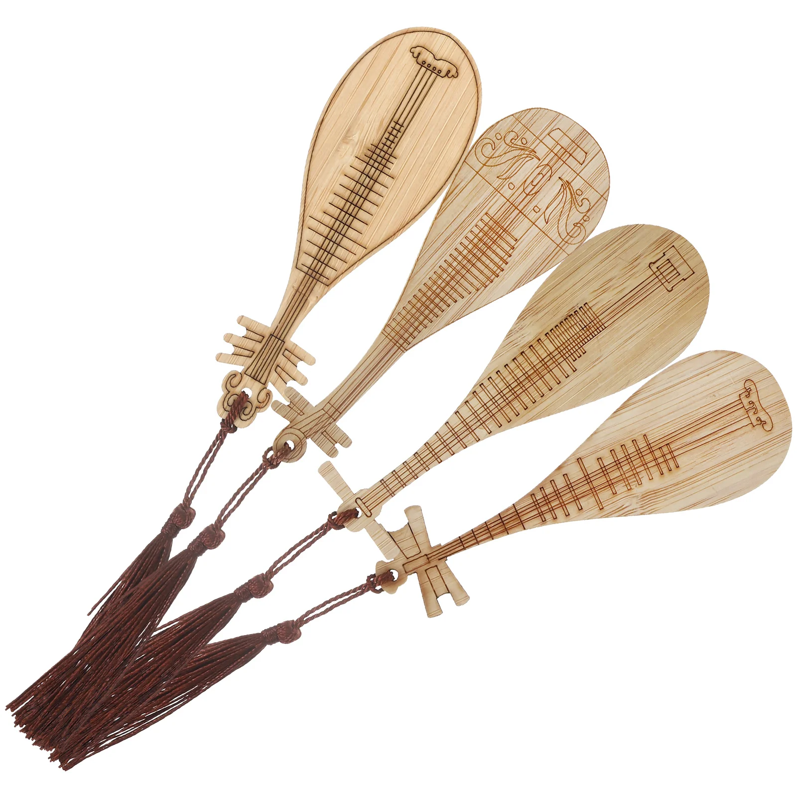 4Pcs Bamboo Pipa Bookmarks with Tassel Page Markers Decorative Bookmarks Gifts for Adults Reading Wooden Book Markers
4Pcs Bamboo Pipa Bookmarks with Tassel Page Markers Decorative Bookmarks Gifts for Adults Reading Wooden Book Markers