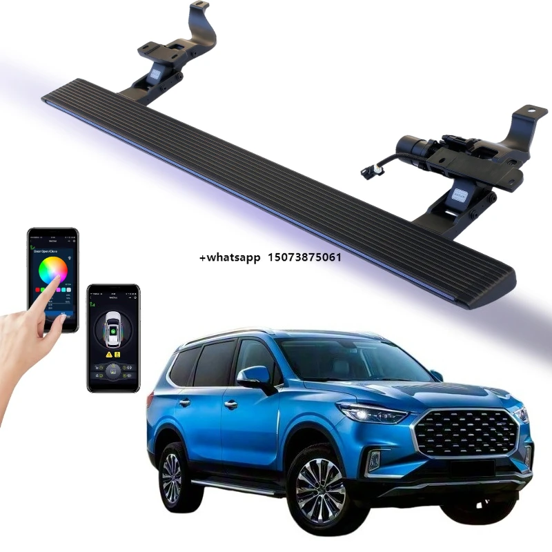 Aluminum Alloy Retractable Side Step Electric Running Board for MAXUS D90 Automatic Power Steps
Aluminum Alloy Retractable Side Step Electric Running Board for MAXUS D90 Automatic Power Steps