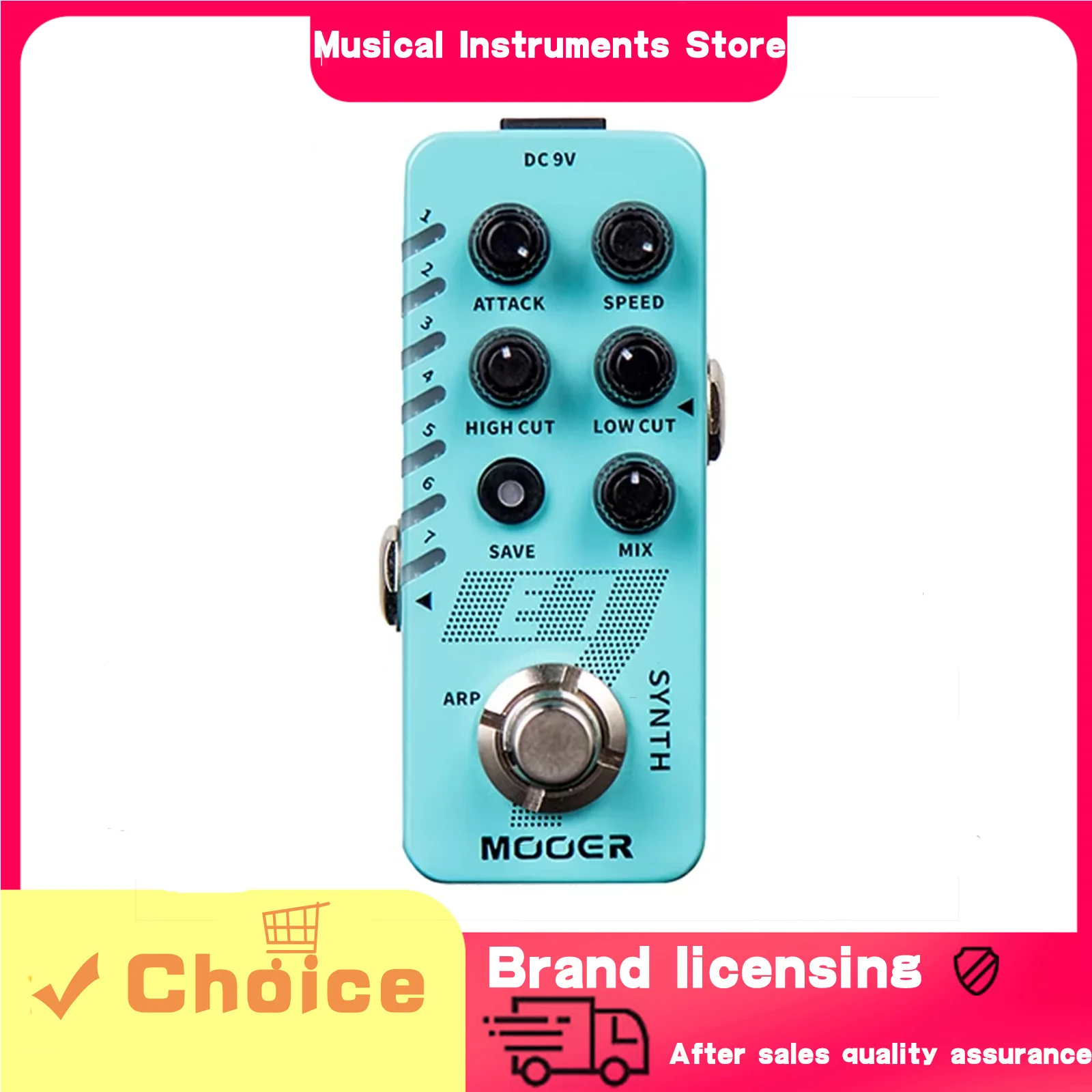 Гитарная педаль эффектов MOOER E7 Synth: Полифонический синтезатор с 7 тембрами, индивидуальный арпеджиатор для каждого тембра, аксессуары для гитары
Гитарная педаль эффектов MOOER E7 Synth: Полифонический синтезатор с 7 тембрами, индивидуальный арпеджиатор для каждого тембра, аксессуары для гитары