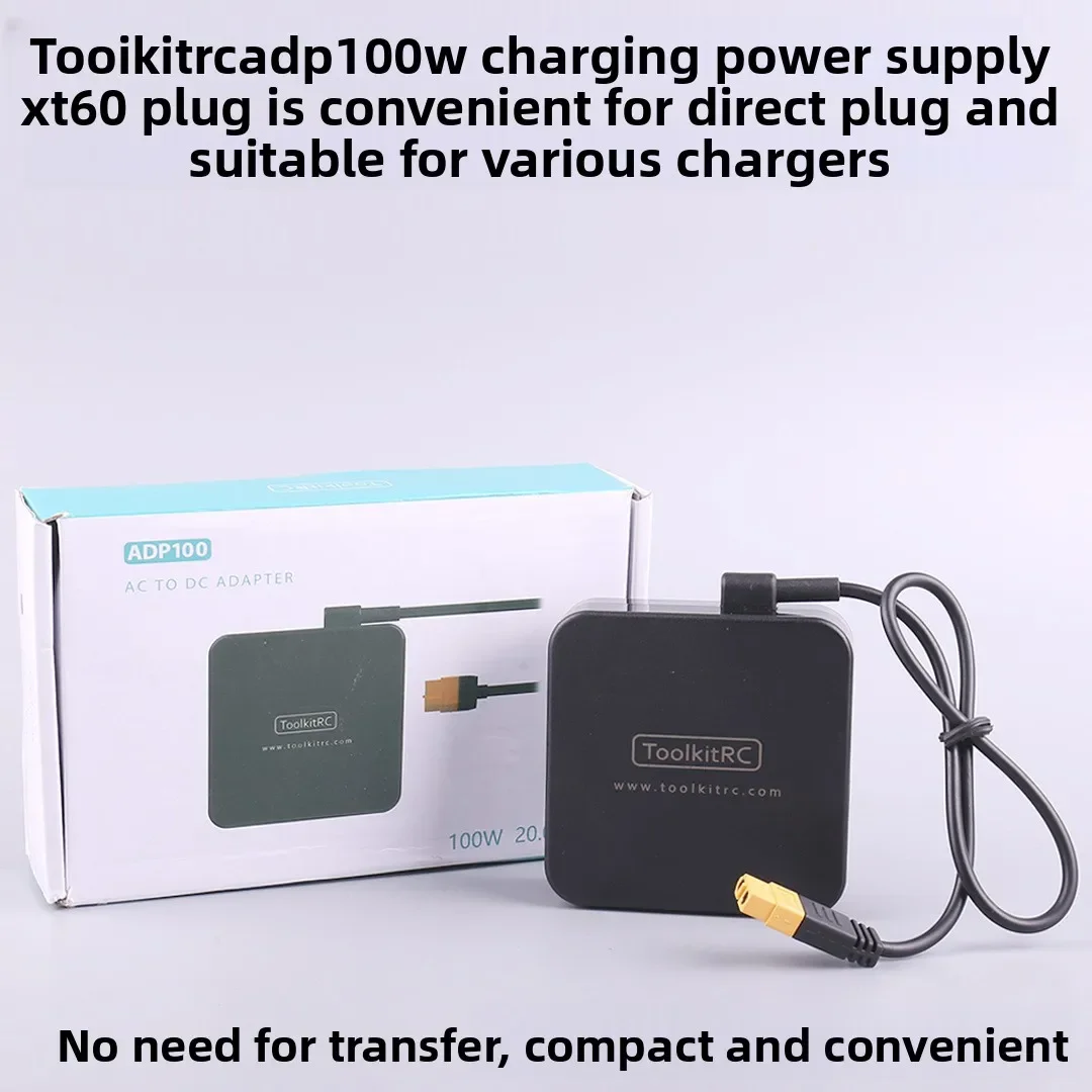 ToolkitRC 20V 5A ADP100 100W Charging Power Supply XT60 Plug Charger Power Adapter
ToolkitRC 20V 5A ADP100 100W Charging Power Supply XT60 Plug Charger Power Adapter