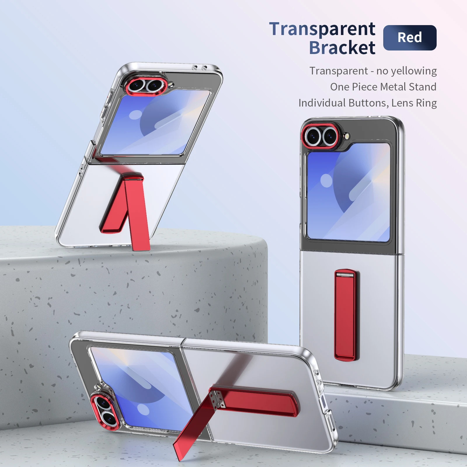 Plastic Hard Shell Phone Case for Samsung Galaxy Z Flip 6 5 4 3 Flip6 Flip5 5G Transparent Anti Fall With Holder Measures Cover
Plastic Hard Shell Phone Case for Samsung Galaxy Z Flip 6 5 4 3 Flip6 Flip5 5G Transparent Anti Fall With Holder Measures Cover