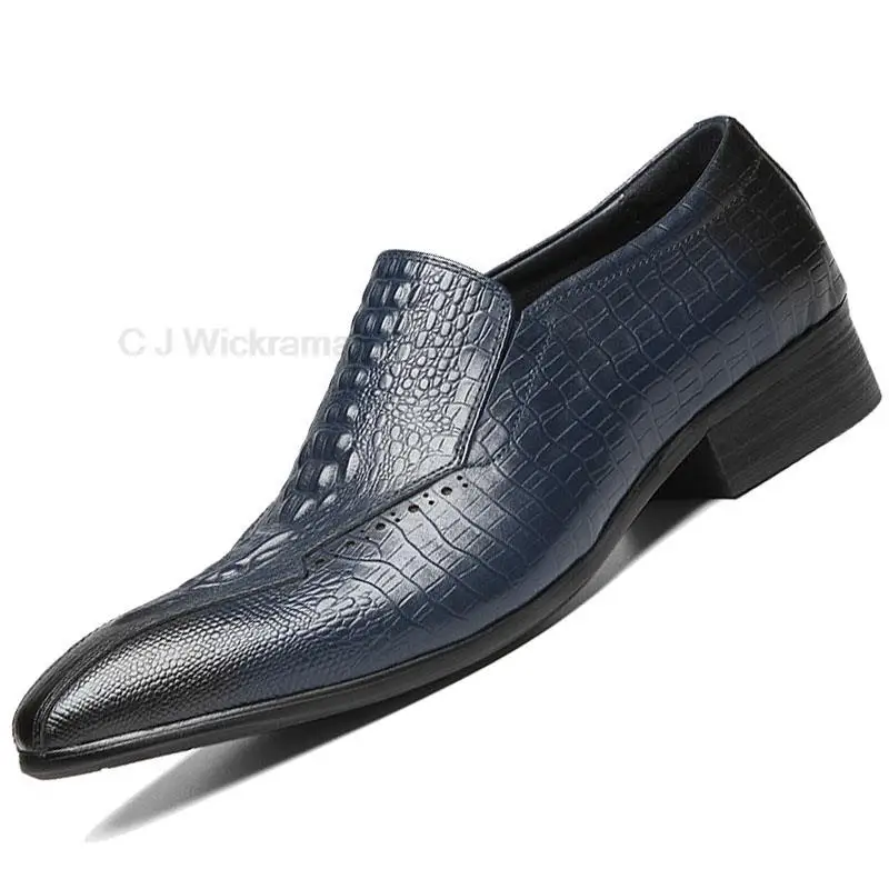 Designer Fashion Mens Loafers Leather Handmade Black Blue Casual Business Dress Shoes Crocodile Print Party Wedding Men Footwear
Designer Fashion Mens Loafers Leather Handmade Black Blue Casual Business Dress Shoes Crocodile Print Party Wedding Men Footwear