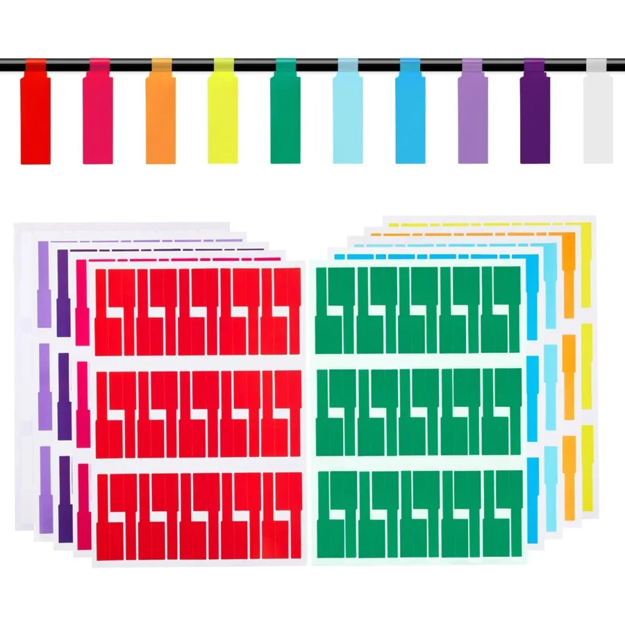 300 Pcs Cable Labels Premium 10 Colors Wire Labels Electrical Waterproof Cord Label Electronics Tags for Cables Magement SelfAd
300 Pcs Cable Labels Premium 10 Colors Wire Labels Electrical Waterproof Cord Label Electronics Tags for Cables Magement SelfAd