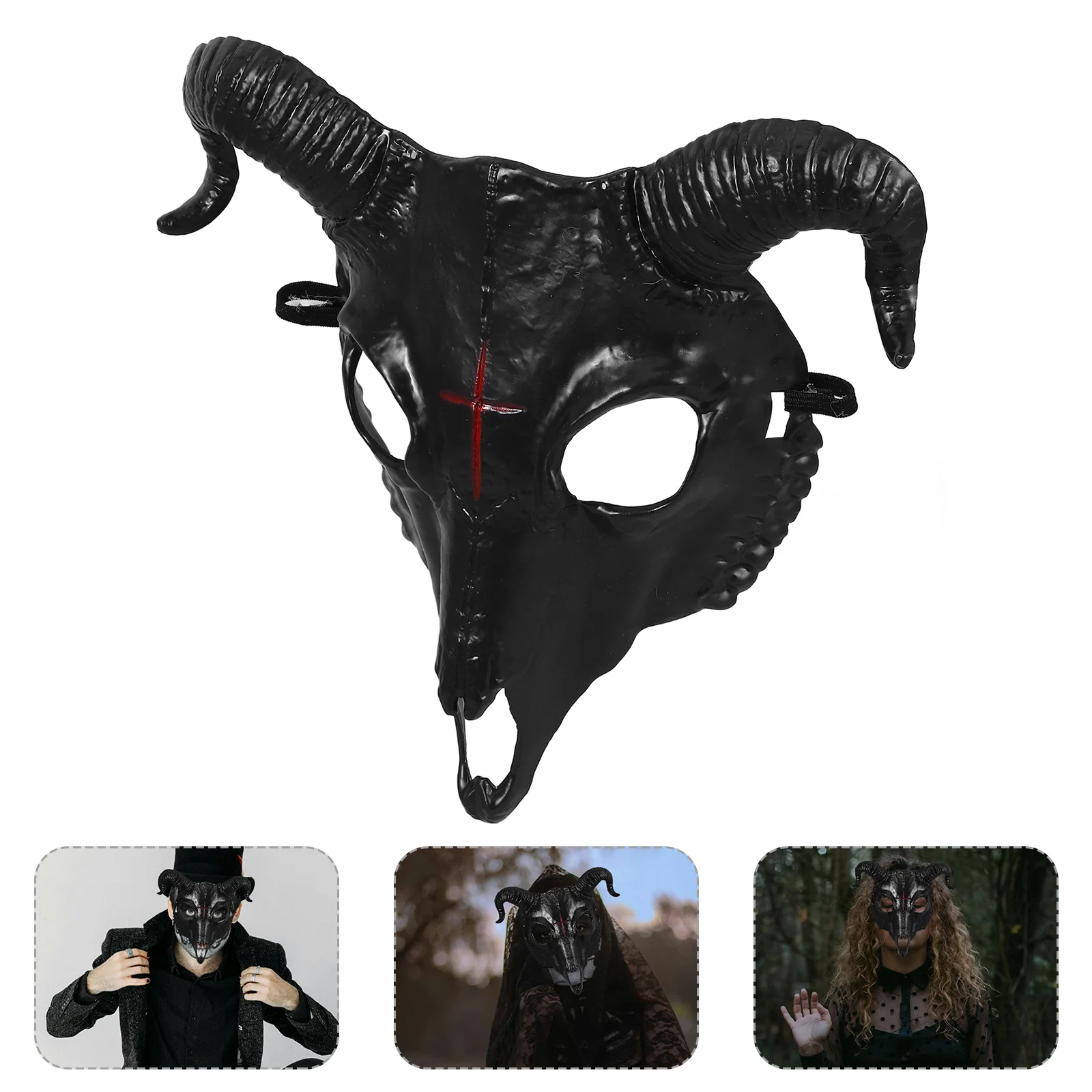 1pc Sheep Skull Mask Plastic Horn Masquerade Face Cover For Halloween Carnival Cosplay Head Costume Decor Accessory
1pc Sheep Skull Mask Plastic Horn Masquerade Face Cover For Halloween Carnival Cosplay Head Costume Decor Accessory