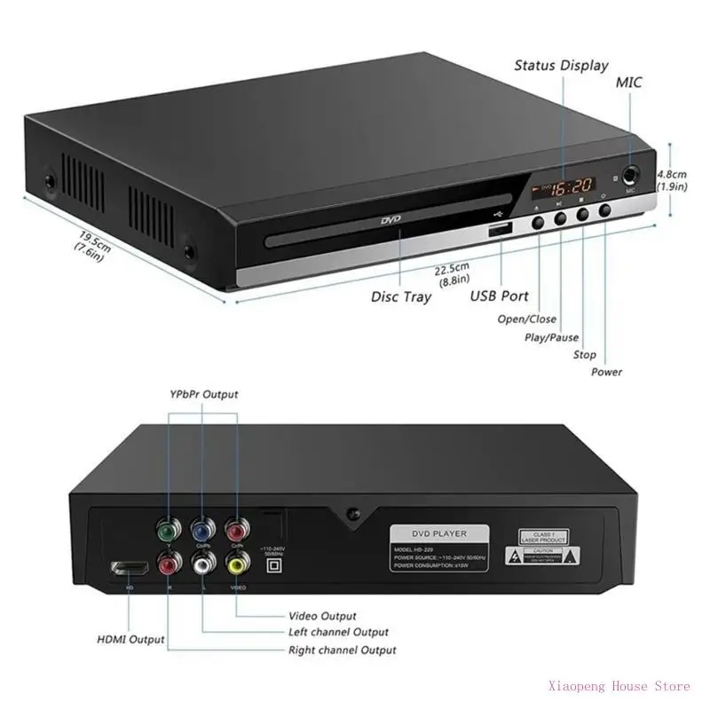 Универсальный игрок DVDS для любого телевизионного подключения через HDMIS или предлагают 1080p Claritys и USB Media Access
Универсальный игрок DVDS для любого телевизионного подключения через HDMIS или предлагают 1080p Claritys и USB Media Access