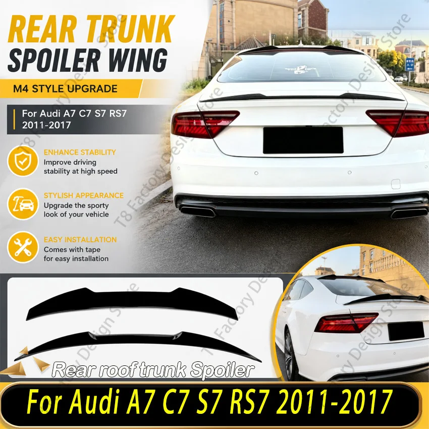 M4 Style for Audi A7 C7 S7 RS7 2011-2017 Rear Roof Trunk Spoiler Splitter Wing Lip Top Wing Center Wing Body Kit Tuning Trim
M4 Style for Audi A7 C7 S7 RS7 2011-2017 Rear Roof Trunk Spoiler Splitter Wing Lip Top Wing Center Wing Body Kit Tuning Trim