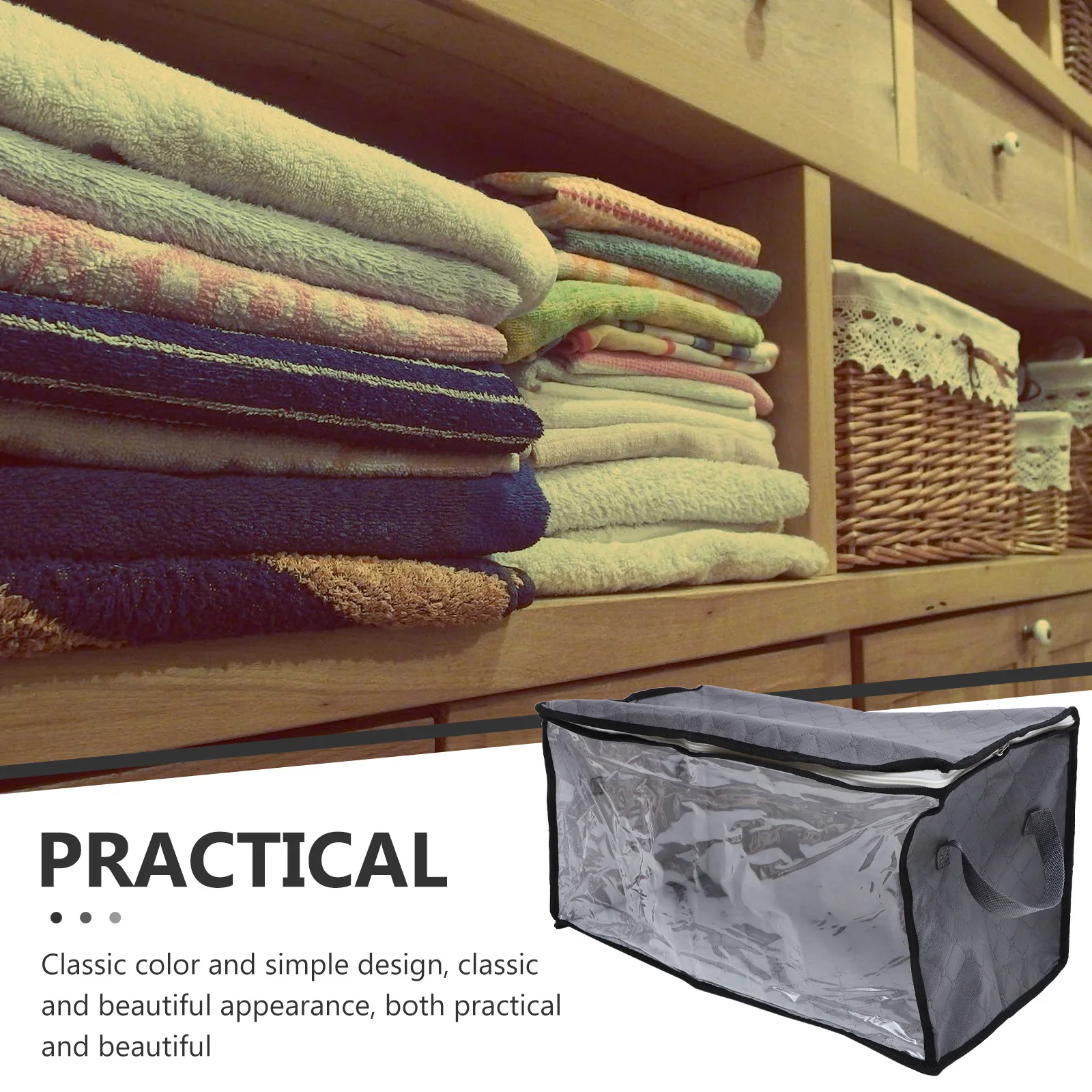 Quilt Storage Bag with Handle Duvet Blanket Organiser Grey Non-woven Fabric Comforter Organizers Baby
Quilt Storage Bag with Handle Duvet Blanket Organiser Grey Non-woven Fabric Comforter Organizers Baby