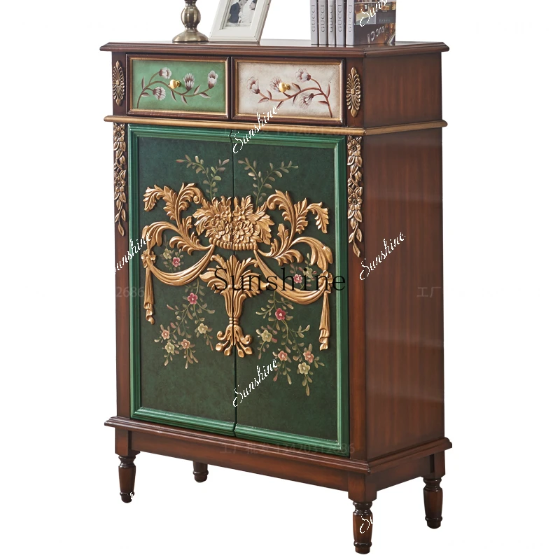 American light luxury household door porch cabinet, living room storage partition cabinet FT
American light luxury household door porch cabinet, living room storage partition cabinet FT