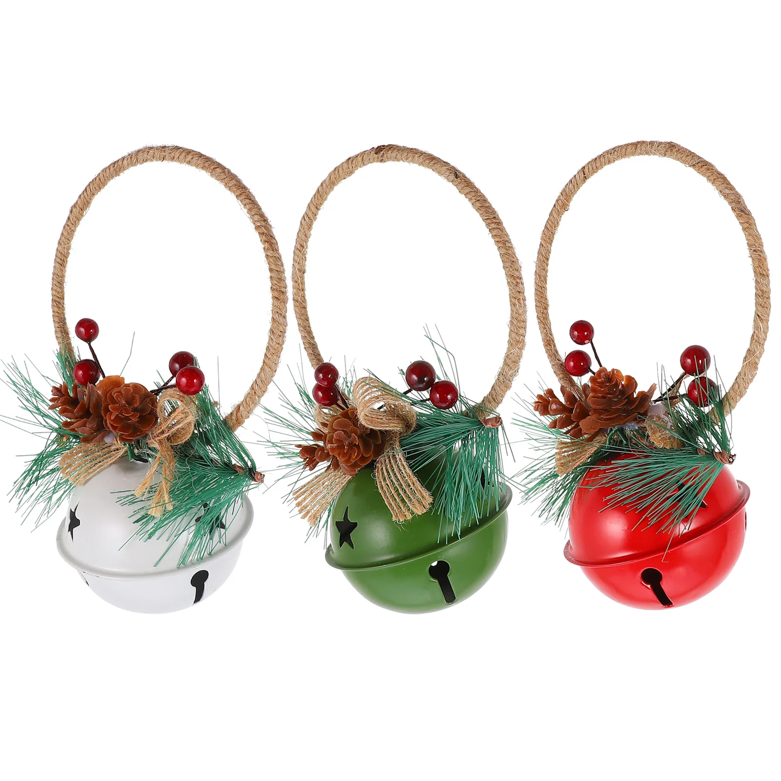 3 Pcs Christmas Bell naments Hanging Decorations Iron Xmas Tree Pendants Festival Supplies Compact Size
3 Pcs Christmas Bell naments Hanging Decorations Iron Xmas Tree Pendants Festival Supplies Compact Size