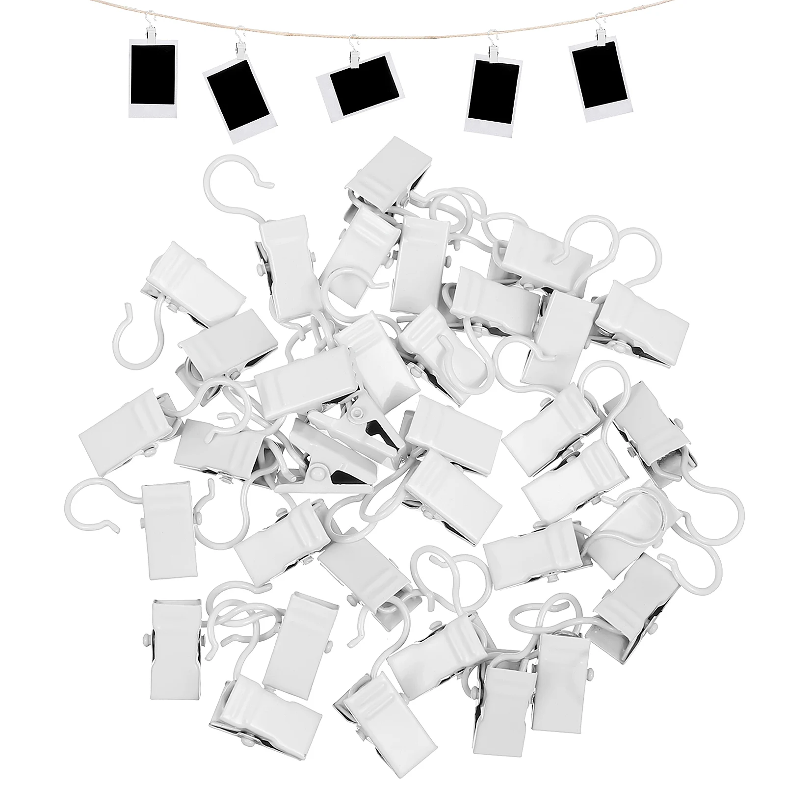 40 Pcs Curtain Clip Hook Jacket Set Clothes Hangers Picture Hanging Clips Iron with
40 Pcs Curtain Clip Hook Jacket Set Clothes Hangers Picture Hanging Clips Iron with