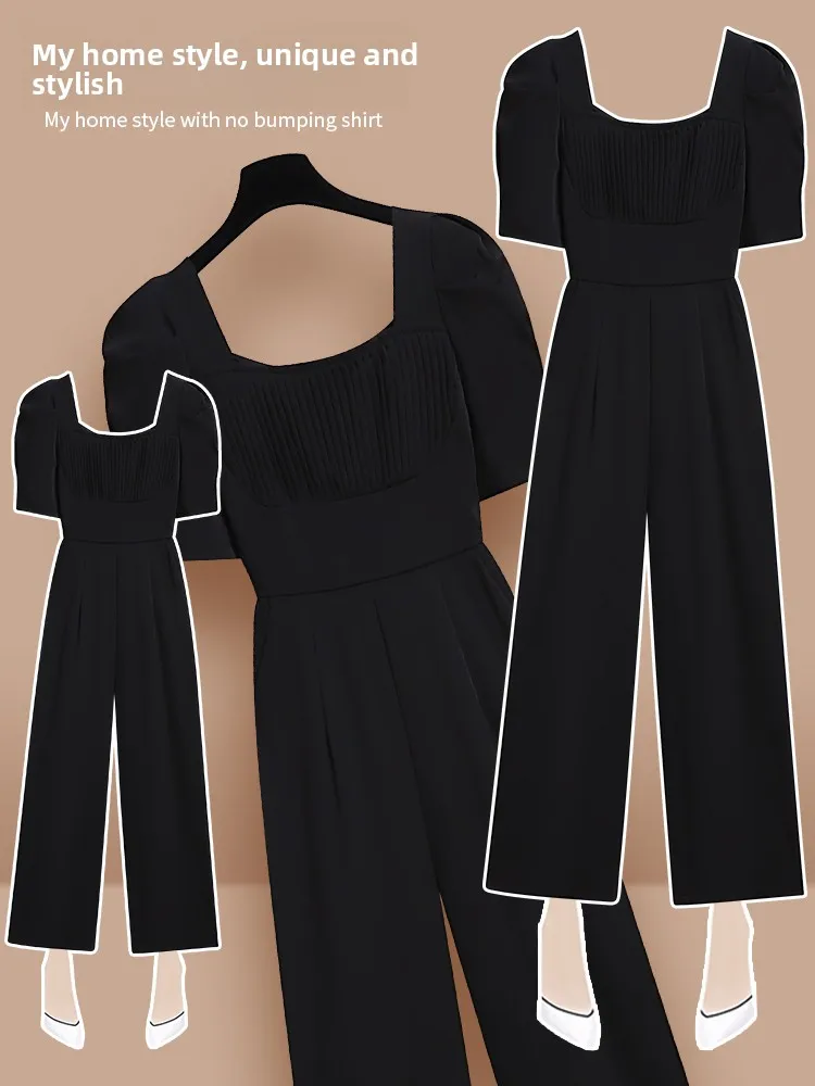 Женский летний комбинезон Bla Casual: тонкий, с высокой талией, широкими штанинами, цельный, удобный, в корейском стиле, для повседневной носки и работы.
Женский летний комбинезон Bla Casual: тонкий, с высокой талией, широкими штанинами, цельный, удобный, в корейском стиле, для повседневной носки и работы.