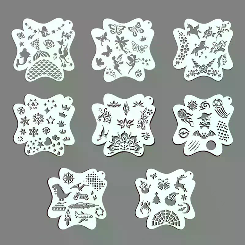 Stencils For Body Painting Face Art Stamps Temporary Tattoos Reusable Stencils Plastics
Stencils For Body Painting Face Art Stamps Temporary Tattoos Reusable Stencils Plastics