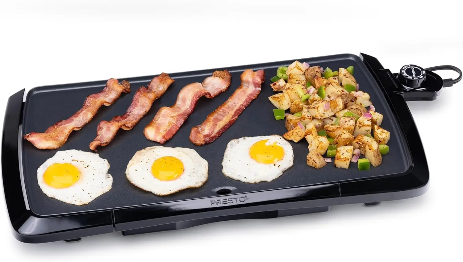 Electric Griddle with Cool Touch Surface, Non-Stick Cooking for Easy Meals
Electric Griddle with Cool Touch Surface, Non-Stick Cooking for Easy Meals