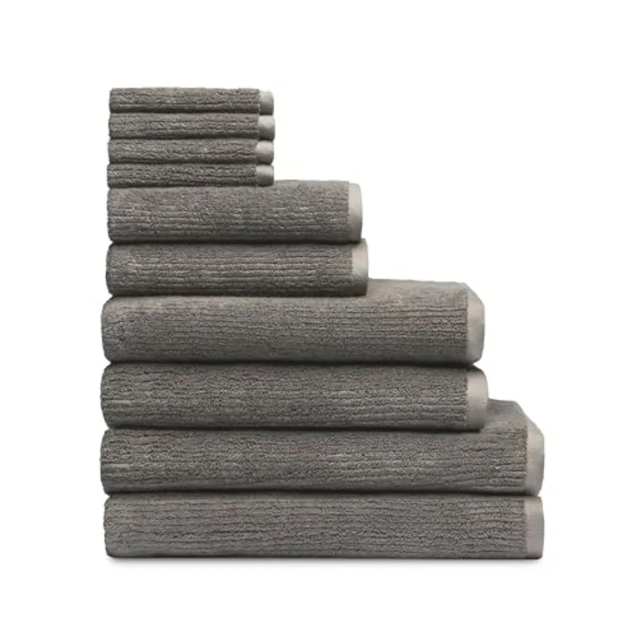 Complete Ribbed Terry Bath Bundle - 60 Cotton 40 Viscose from Bamboo - Soft Absorbent Cotton Bath Towel Set for Home Spa Use -
Complete Ribbed Terry Bath Bundle - 60 Cotton 40 Viscose from Bamboo - Soft Absorbent Cotton Bath Towel Set for Home Spa Use -