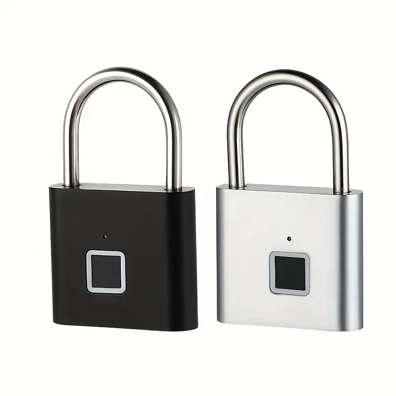 Fingerprint Lock Keyless USB-C Charging Smart Padlock Waterproof Door Lock 0.2sec Unlock Portable Anti-theft Padlock Zinc
Fingerprint Lock Keyless USB-C Charging Smart Padlock Waterproof Door Lock 0.2sec Unlock Portable Anti-theft Padlock Zinc