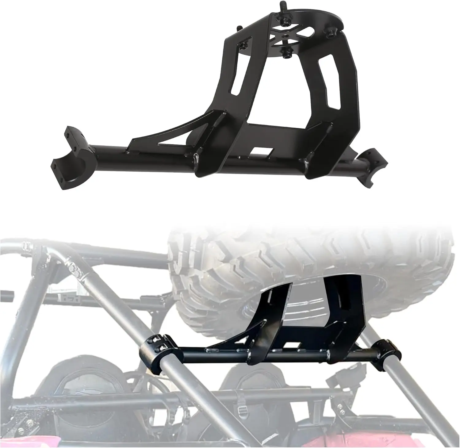 Spare Tire Carrier Rack Mount Heavy Duty Compatible with 2014-2023 RZR XP 1000 XP Turbo XP 4 1000 Up to 30" Tire
Spare Tire Carrier Rack Mount Heavy Duty Compatible with 2014-2023 RZR XP 1000 XP Turbo XP 4 1000 Up to 30" Tire