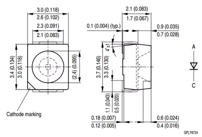 Светодиод LPT675 1210 3528, чисто-зеленый, травянисто-зеленый, ультраяркий, для приборной панели автомобиля
Светодиод LPT675 1210 3528, чисто-зеленый, травянисто-зеленый, ультраяркий, для приборной панели автомобиля