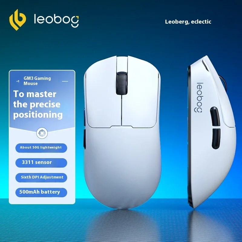 LEOBOG GM3 Wireless Mouse Tri-mode Buletooth PAW3311 Lightweight Low Latency Ergonomics Custom PC Gaming Mouse Gamer Laptop
LEOBOG GM3 Wireless Mouse Tri-mode Buletooth PAW3311 Lightweight Low Latency Ergonomics Custom PC Gaming Mouse Gamer Laptop
