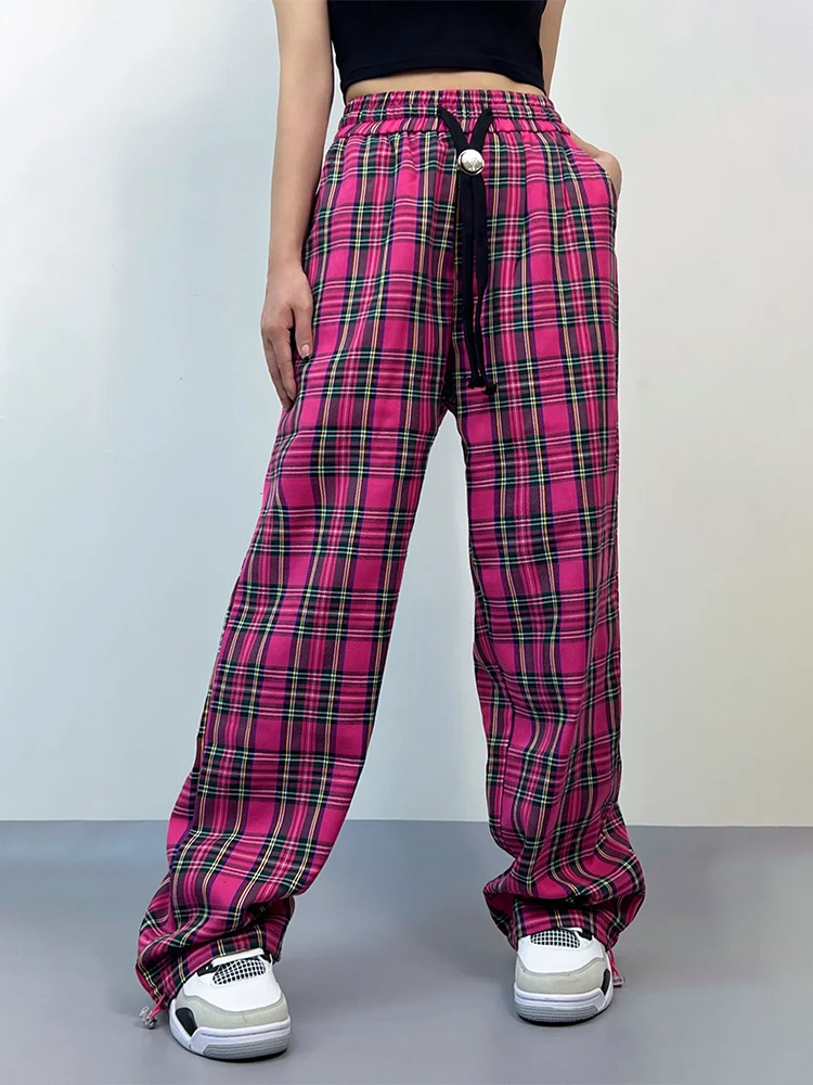 American Retro Plaid Straight Leg High Waist Wide Leg Pants Spring Autumn New Sle Casual Comfortable Youthful Trendy Design
American Retro Plaid Straight Leg High Waist Wide Leg Pants Spring Autumn New Sle Casual Comfortable Youthful Trendy Design