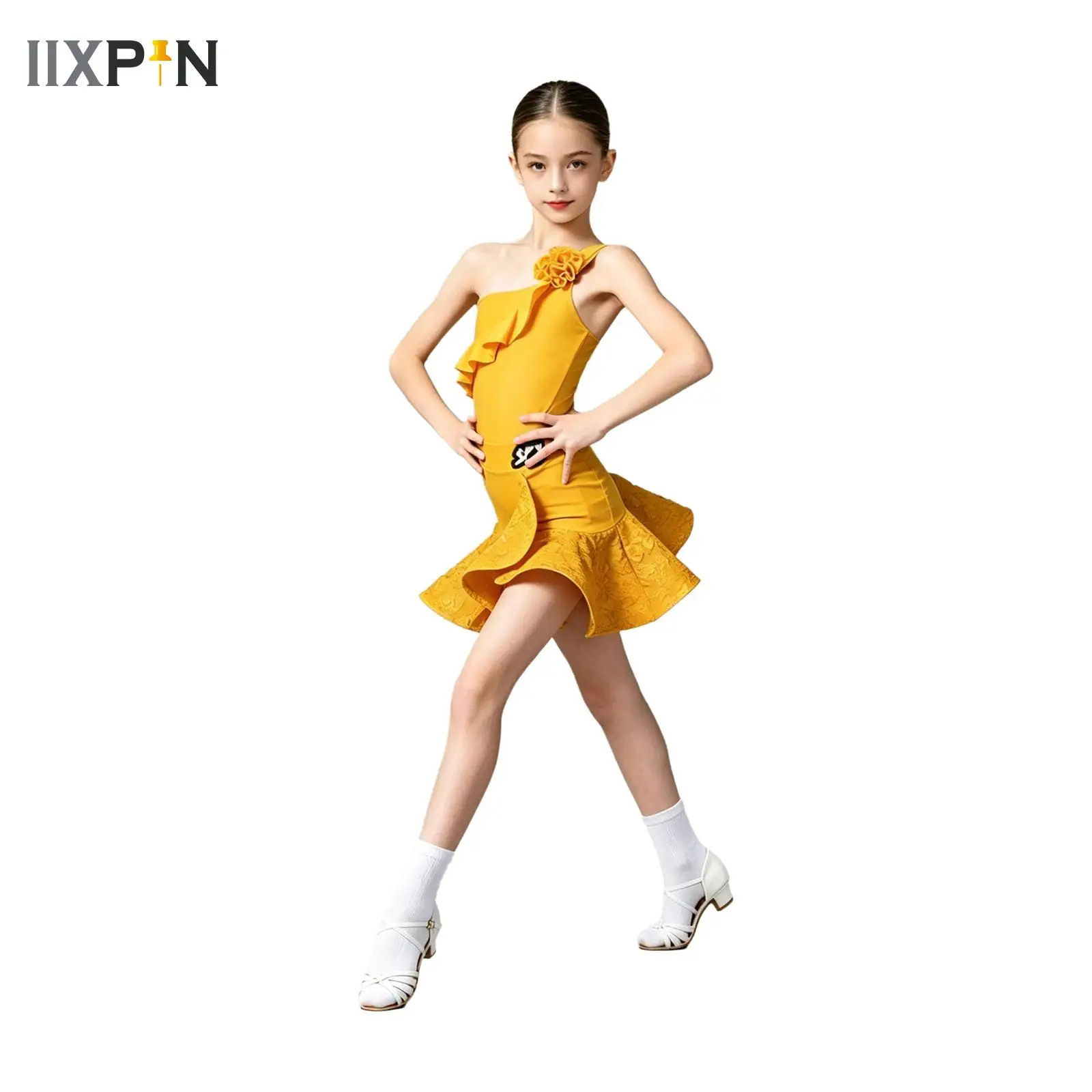 Kids Latin Dance Dress Girls Mesh Ruffled Dress Cha Cha Tango Ballroom Rumba Samba Dance Practice Clothing Performance Dresses
Kids Latin Dance Dress Girls Mesh Ruffled Dress Cha Cha Tango Ballroom Rumba Samba Dance Practice Clothing Performance Dresses