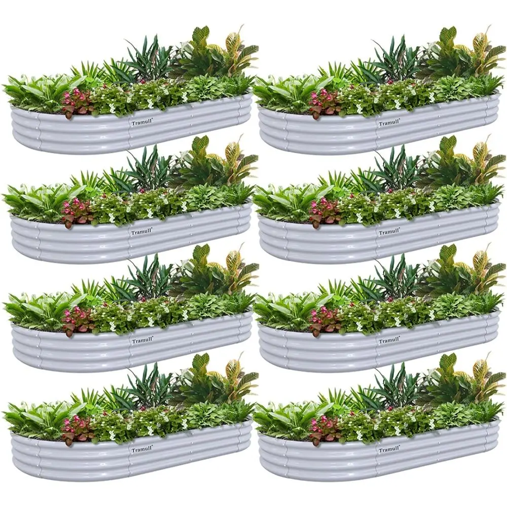 6x3x1T Galvanized Oval Raised Garden Bed Kit - Outdoor Planter for Flowers, Herbs, and Vegetables, Gray
6x3x1T Galvanized Oval Raised Garden Bed Kit - Outdoor Planter for Flowers, Herbs, and Vegetables, Gray
