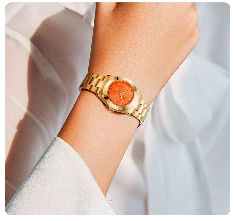 5ATM Sapphire Glass Butterfly Clasp Black Friday 2026 Women's Gold Watch Orange Dial Stainless Steel Quartz Gorman Watches
5ATM Sapphire Glass Butterfly Clasp Black Friday 2026 Women's Gold Watch Orange Dial Stainless Steel Quartz Gorman Watches