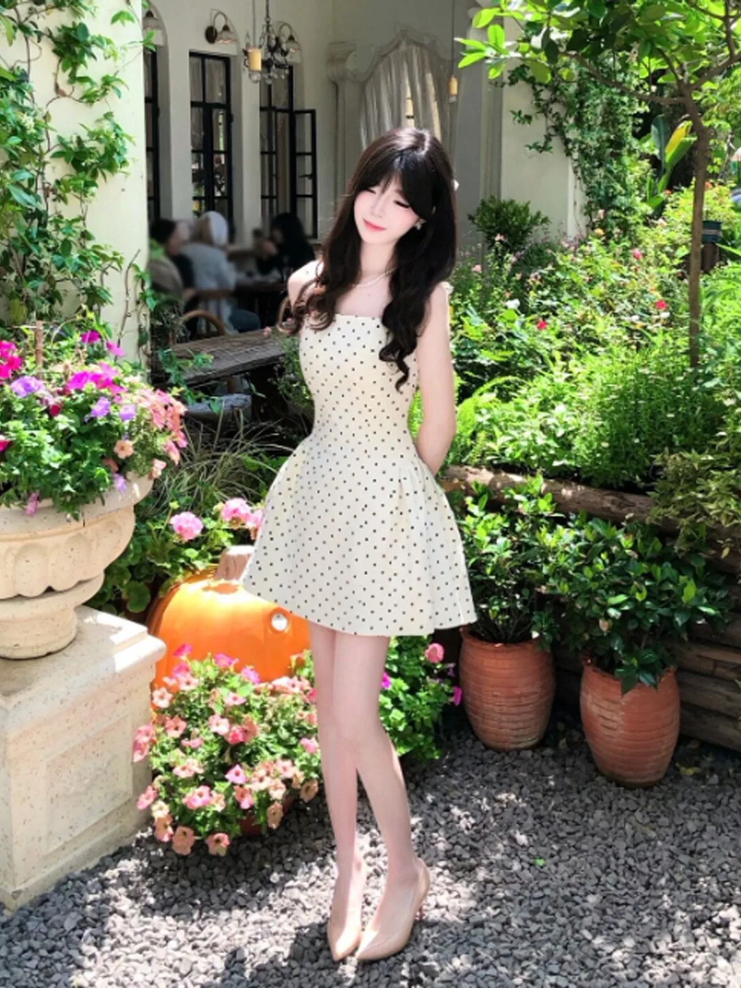 Gentle Breeze Polka Dot Waist Cinched Puffy Strap Dress Small Size Popular Summer Dress Women's Fashion High Waist Cotton Dress
Gentle Breeze Polka Dot Waist Cinched Puffy Strap Dress Small Size Popular Summer Dress Women's Fashion High Waist Cotton Dress
