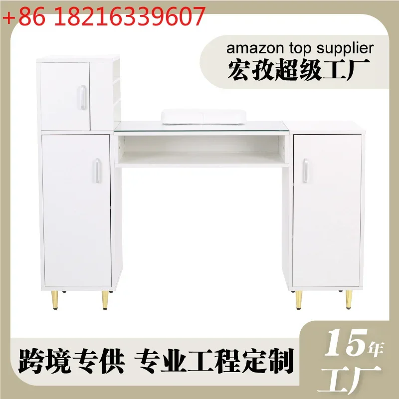 Manicure table Glass countertop Large capacity storage Built-in hand rest Multifunctional mobile
Manicure table Glass countertop Large capacity storage Built-in hand rest Multifunctional mobile
