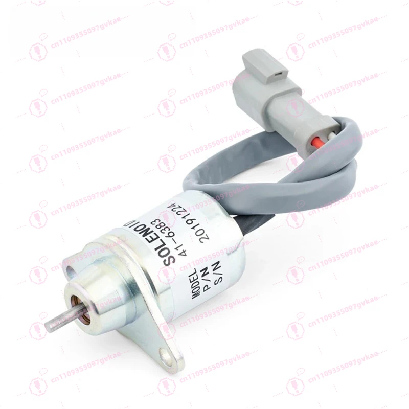 Электромагнитный клапан остановки дизельного генератора 12В 41-6383, комплектующие для генераторов
Электромагнитный клапан остановки дизельного генератора 12В 41-6383, комплектующие для генераторов