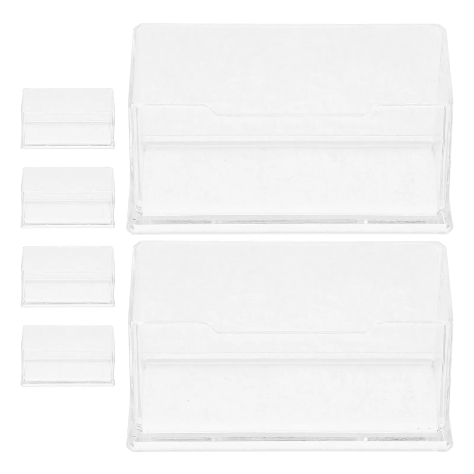 6 Pcs Acrylic Business Card Holders Display Stands Business Card Holder Desk Desk Organizer Trading Cards Storage Rack
6 Pcs Acrylic Business Card Holders Display Stands Business Card Holder Desk Desk Organizer Trading Cards Storage Rack