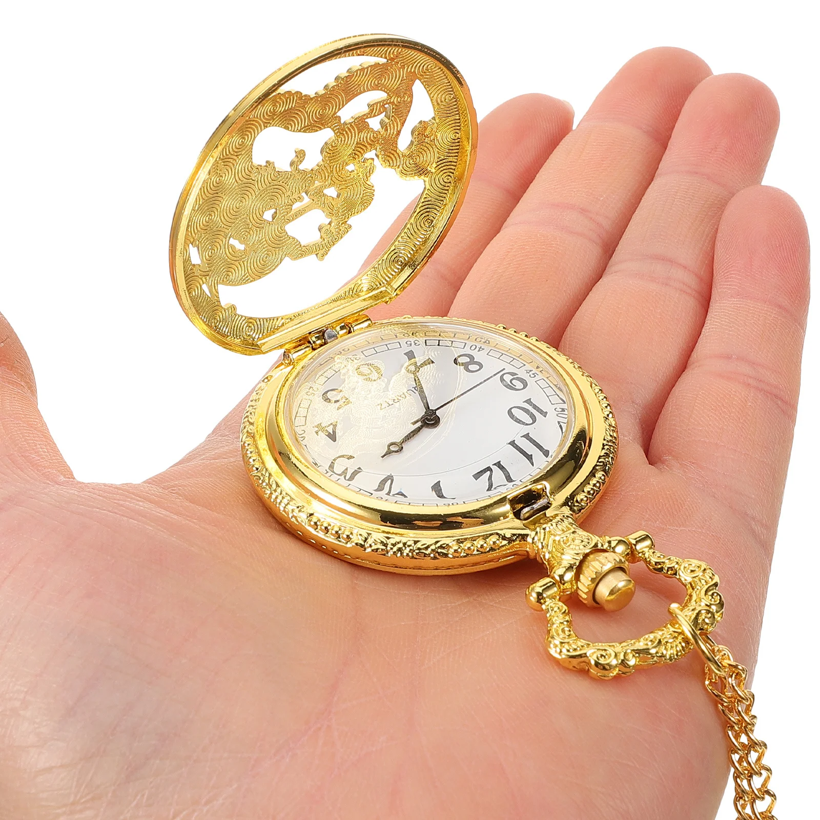 Alloy Vintage Pocket Watch Hollow Embossed Dragon Retro Men Women Classic Timepiece Durable Pocket Watch
Alloy Vintage Pocket Watch Hollow Embossed Dragon Retro Men Women Classic Timepiece Durable Pocket Watch