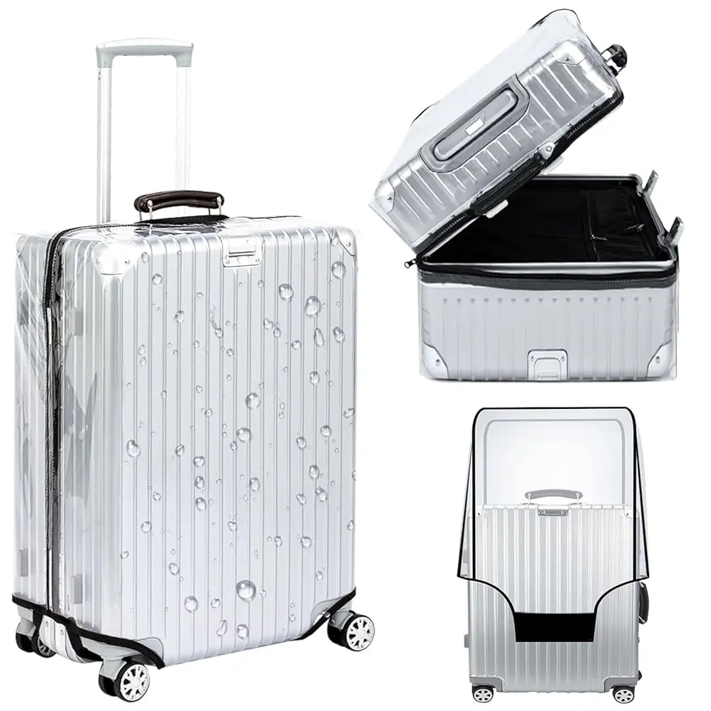 Free ShippingClear Suitcase Cover PVC Protector with Zip, Waterproof Transparent Luggage Cover Protective Bag, for Plastic Trol
Free ShippingClear Suitcase Cover PVC Protector with Zip, Waterproof Transparent Luggage Cover Protective Bag, for Plastic Trol