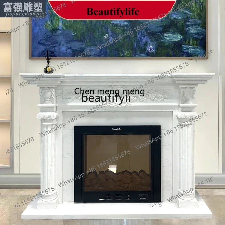 D178 b51 French fireplace simple carved American marble fireplace white marble stone fireplace decorative cabinet
D178 b51 French fireplace simple carved American marble fireplace white marble stone fireplace decorative cabinet