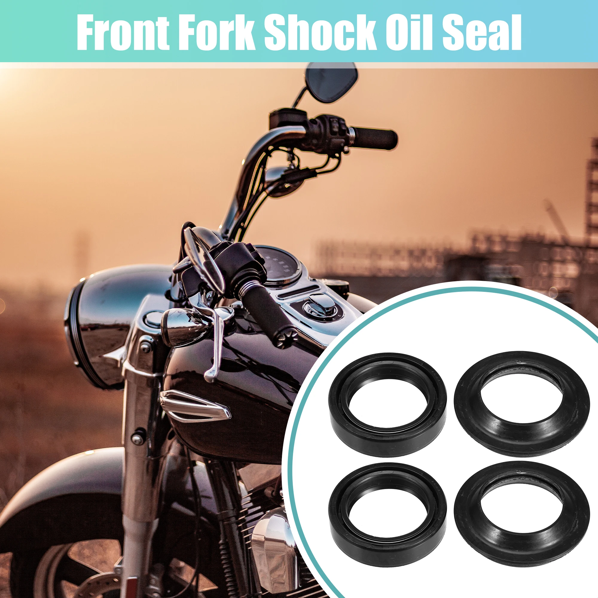 Motoforti 1 Set 46mmx33mmx10.8mm Motorcycle Front Fork Shock Oil Seal and Dust Seal for Kawasaki KZ440
Motoforti 1 Set 46mmx33mmx10.8mm Motorcycle Front Fork Shock Oil Seal and Dust Seal for Kawasaki KZ440