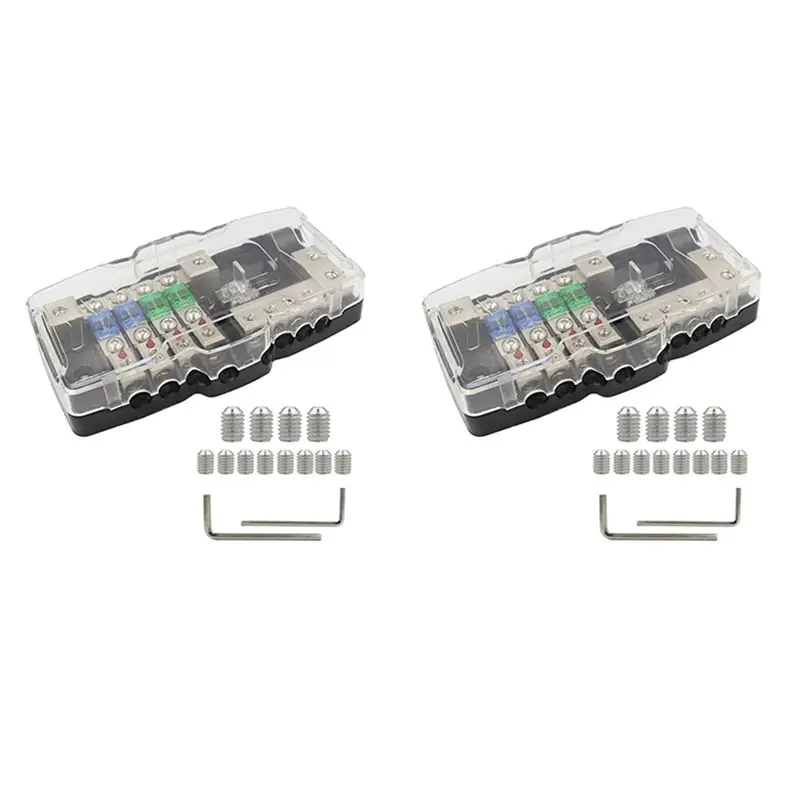 SEWS-2X Power Distribution Block, Fused Power Distribution Block Car Audio 4 Way MIDI Fuse Block For Auto UTV Boat Stereo Amp
SEWS-2X Power Distribution Block, Fused Power Distribution Block Car Audio 4 Way MIDI Fuse Block For Auto UTV Boat Stereo Amp