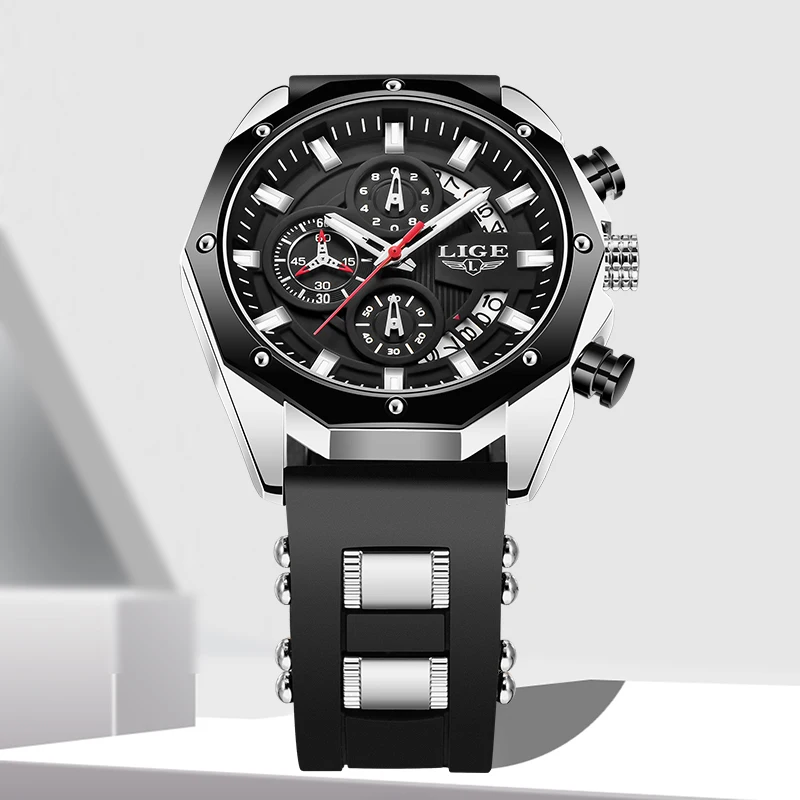 LIGE Casual Fashion Quartz Man Watch Creative Dial Simple Outdoor Sports Waterproof Silicone Strap Auto Date Men's Watches Reloj
LIGE Casual Fashion Quartz Man Watch Creative Dial Simple Outdoor Sports Waterproof Silicone Strap Auto Date Men's Watches Reloj
