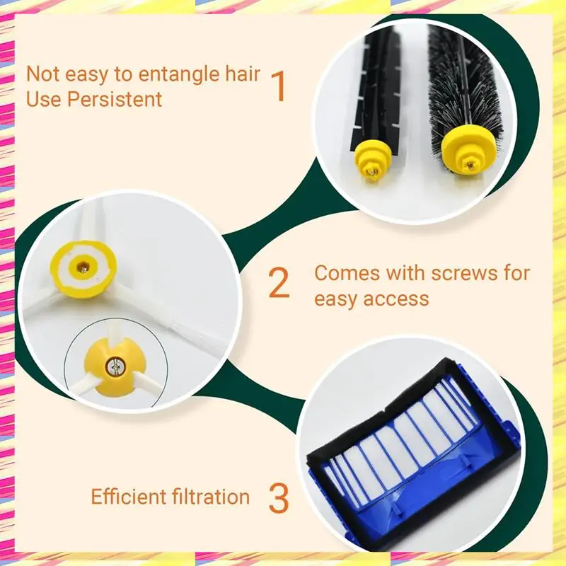 Запасные части ABJJ для Irobot Roomba 692 694 676 675 695 677 671 655 645 690 680 660 650 620 614 Фильтры вакуумной щетки
Запасные части ABJJ для Irobot Roomba 692 694 676 675 695 677 671 655 645 690 680 660 650 620 614 Фильтры вакуумной щетки
