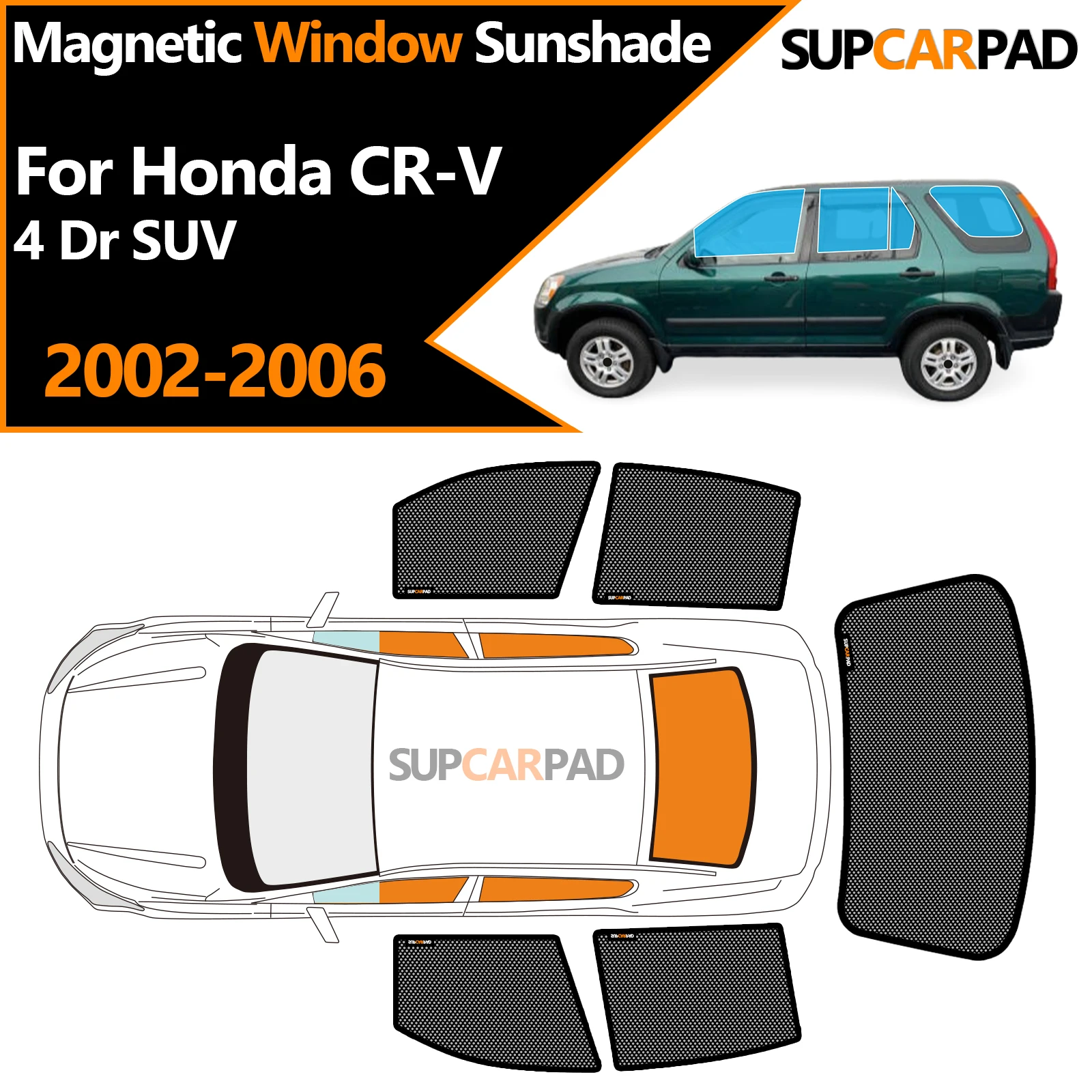 Солнцезащитный козырек на окно автомобиля на заказ для Honda CR-V 4 Dr SUV 2002-2006, магнитная занавеска, сетчатая занавеска на переднюю лобовое стекло
Солнцезащитный козырек на окно автомобиля на заказ для Honda CR-V 4 Dr SUV 2002-2006, магнитная занавеска, сетчатая занавеска на переднюю лобовое стекло