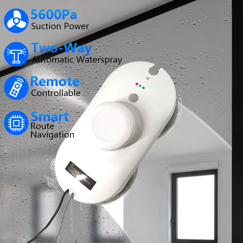 Electric Window Cleaning Robot with Z-N Path Auto Cleaning, Dual-Way Water Spray,Automatic Outdoor/Indoor Glass Cleaner
Electric Window Cleaning Robot with Z-N Path Auto Cleaning, Dual-Way Water Spray,Automatic Outdoor/Indoor Glass Cleaner
